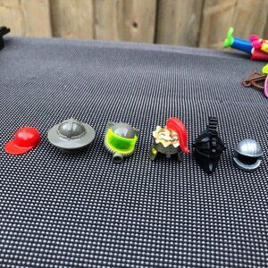 LOT OF 6 Vintage 1990s Lego Hats